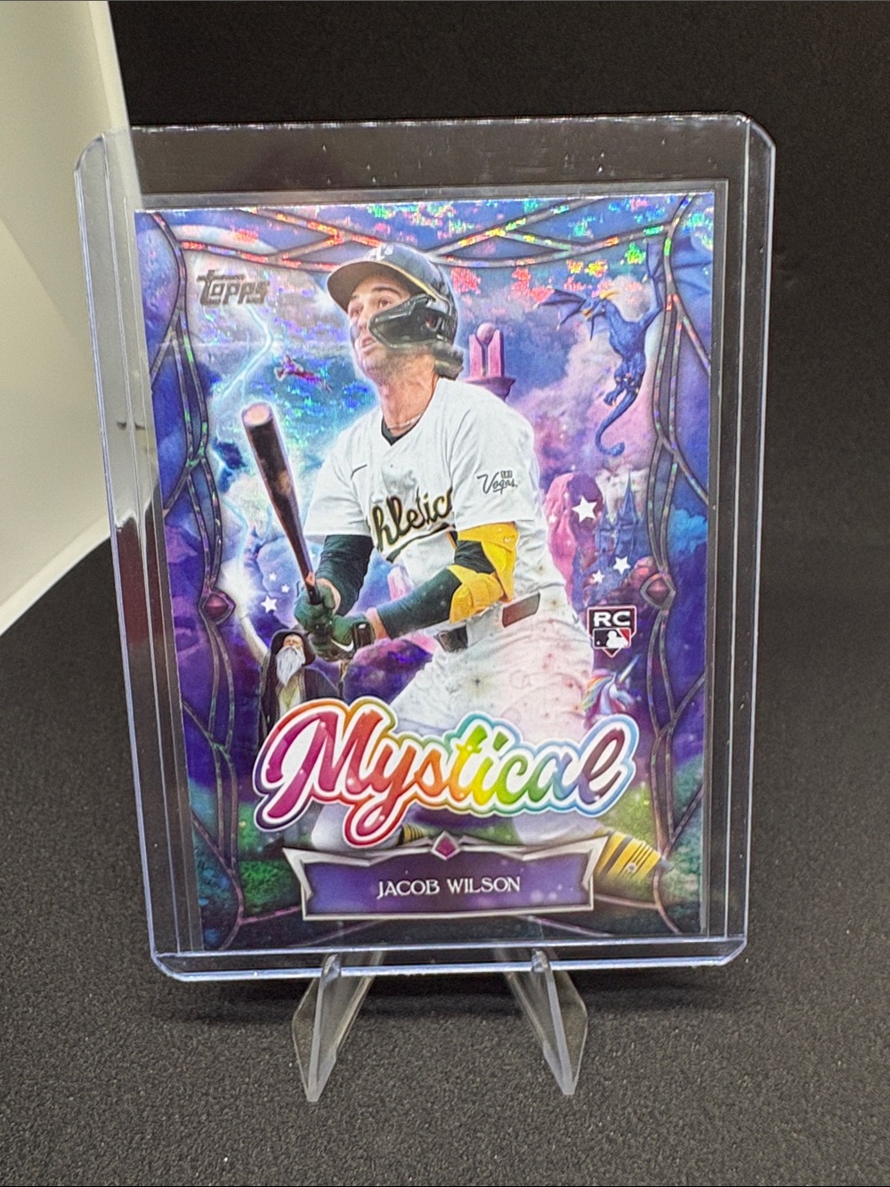 Topps Mystical Jacob Wilson Rookie Card - Purple Rainbow Foil